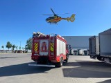 Wypadek w firmie w Grodzisku Wielkopolskim. Poszkodowana z raną kłutą klatki piersiowej trafiła do szpitala