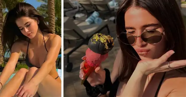 Zrzuciła ciuszki w Dubaju i pręży się w bikini. Tak przegonić mrozy może tylko ona