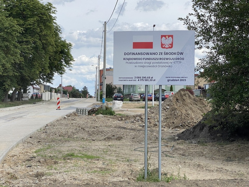 Przebudowa drogi powiatowej przez Gronówku