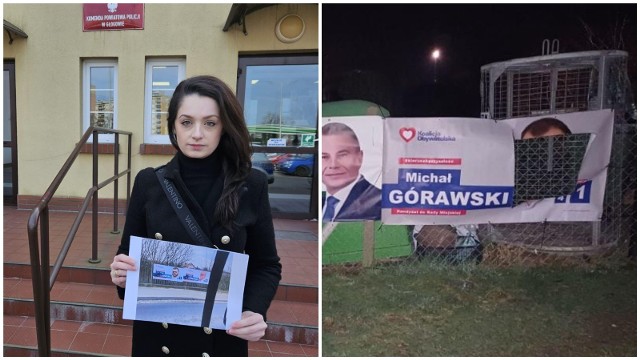 Żaneta Baczyńska - kandydatka na prezydenta miasta nie zgadza się z niszczeniem plakatów