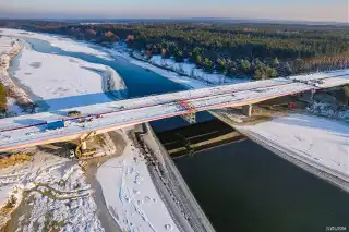 Ekspresowa estakada już bez dźwigów. Najdłuższy podlaski fragment trasy Via Carpatia