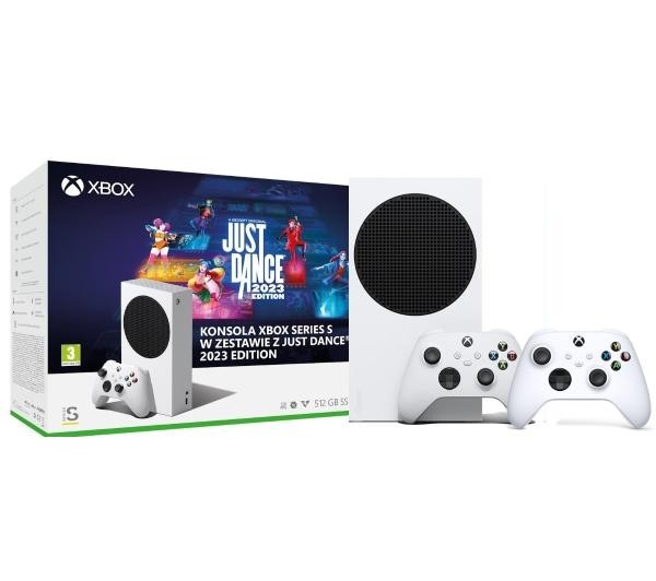 Xbox Series S + Just Dance 2023 + dodatkowy pad (biały)
