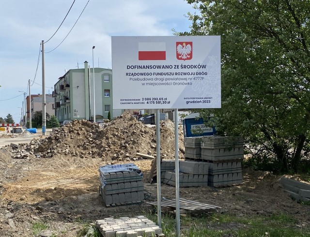 Biegnie przebudowa drogi powiatowej przez Gronówko