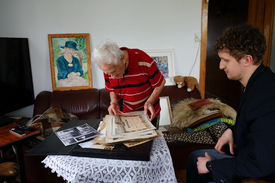 Zobacz fotorelacje ze spotkania z 98-letnim panem Wacławem....
