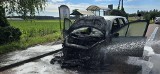 W Piaskowie (gmina Szamotuły) doszło do pożaru samochodu