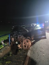 Wypadek na drodze wojewódzkiej 442 w gminie Gizałki