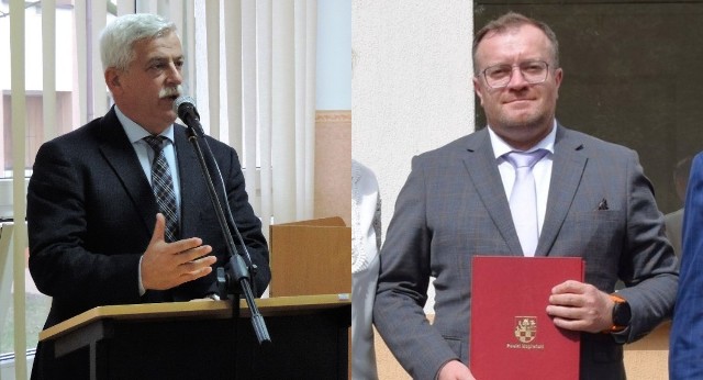 Wybrano nowe władze powiatu mogileńskiego. Starosta został Tomasz Krzesiński (po prawej), a przewodniczącym Rady Powiatu Tomasz Barczak (po lewej)
