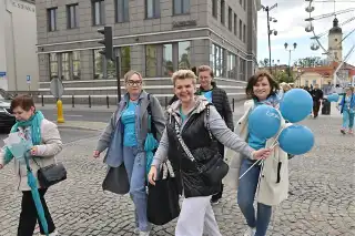 Happening na Rynku Kościuszki. Białystok mówił głośno o raku jajnika