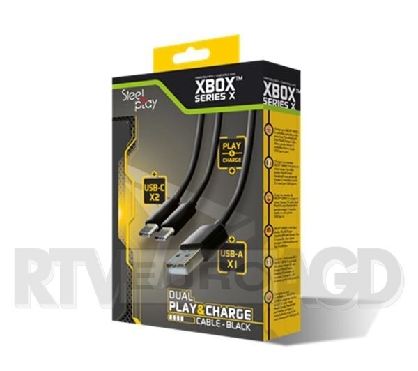 SteelPlay Dual Play&Charge Xbox Series X (czarny)