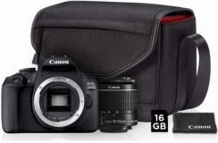Canon EOS 2000D + EF-S 18-55mm IS II + torba SB130 + karta SD 16GB