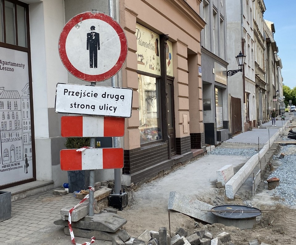 Przebudowa ulicy Niepodległości w Lesznie