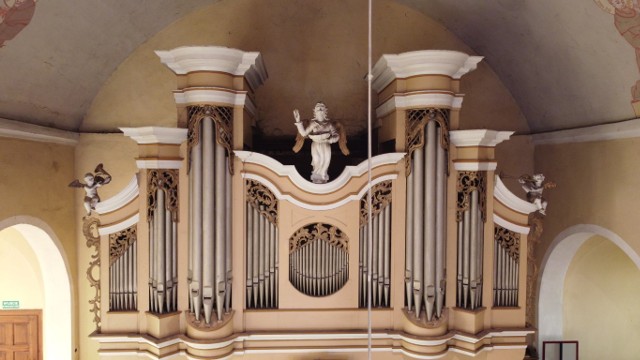 Instrument ten został zbudowany w 1801 roku dla świątyni ewangelickiej w Borui Kościelnej przez Samuela Gottloba Meinerta z Wlenia. 