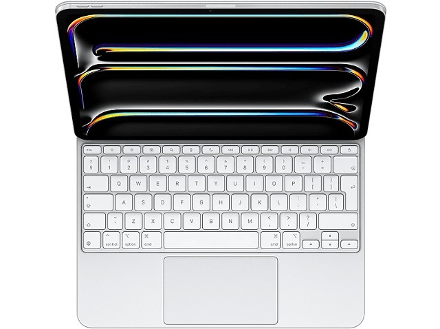 Klawiatura APPLE Magic Keyboard do iPada Pro 13 cali (M4) - angielski (międzynarodowy) Biały MWR43Z/A
