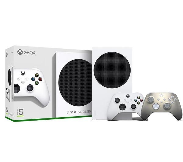 Xbox Series S + dodatkowy pad (lunar shift)
