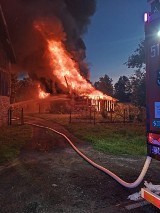 Nocny pożar budynku gospodarczego w Borui Kościelnej