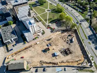 Budowa bloku na rogu ulic Wyszyńskiego i Młynowej