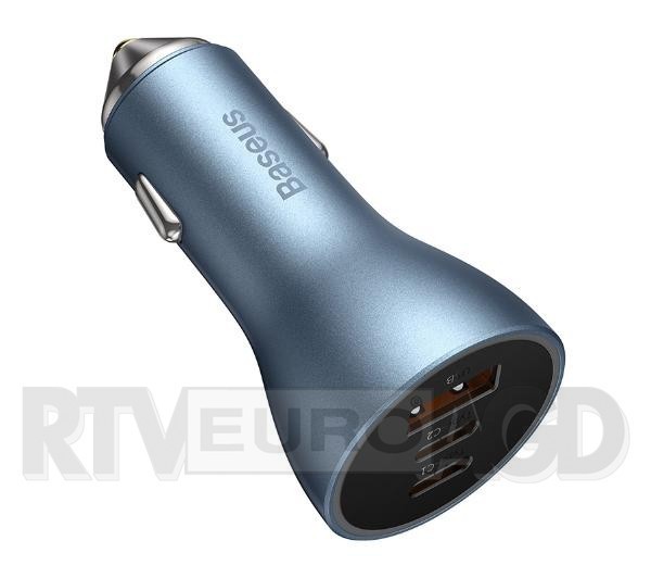 Baseus Golden Contactor Pro, 2x USB-C, 1x USB, 65W (niebieski)