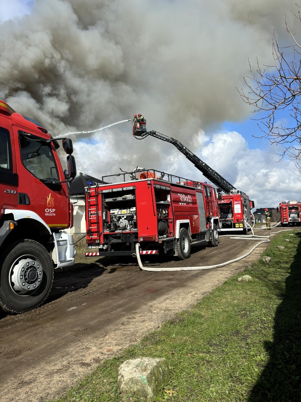 W nowym domu w Łochowie 25 marca wybuchł pożar