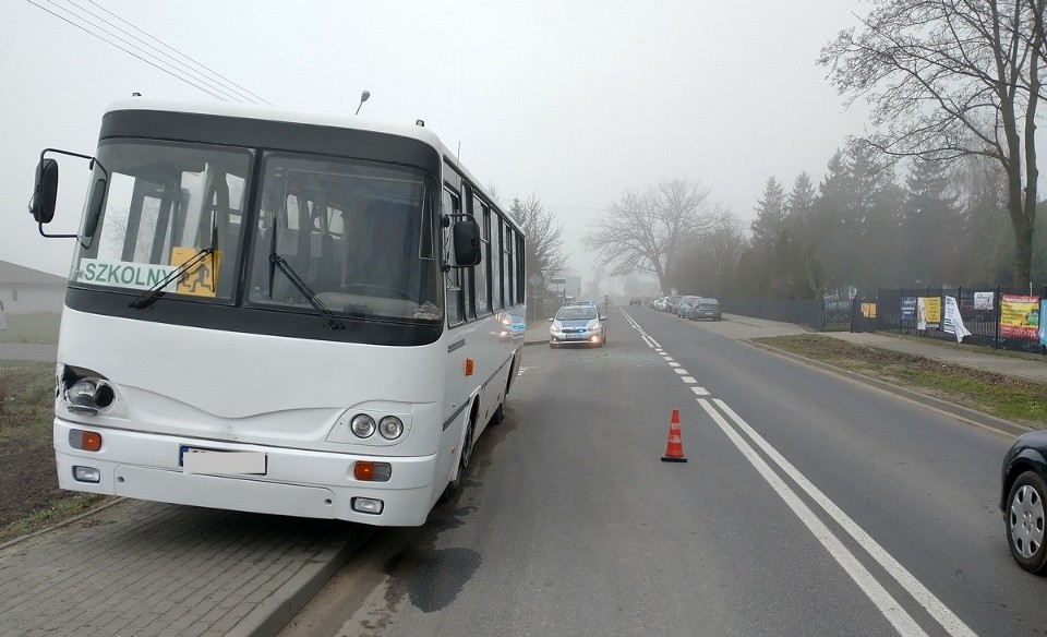 Na drodze wojewódzkiej w Morzycach kierowca autobusu...