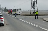 Szkolny autobus zderzył się z autem w Morzycach pod Radziejowem. Uczeń trafił do szpitala - zdjęcia