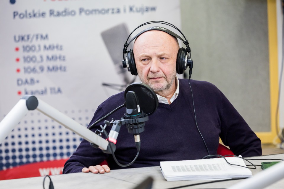 Debata kandydatów na prezydenta Grudziądza w studiu radia...
