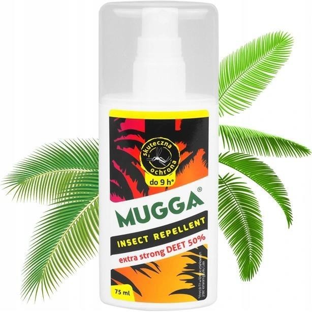 Mugga Spray Na Komary Tropikalne 50% Deet 75Ml