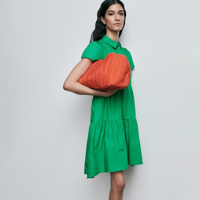Reserved - Koszulowa sukienka - Zielony