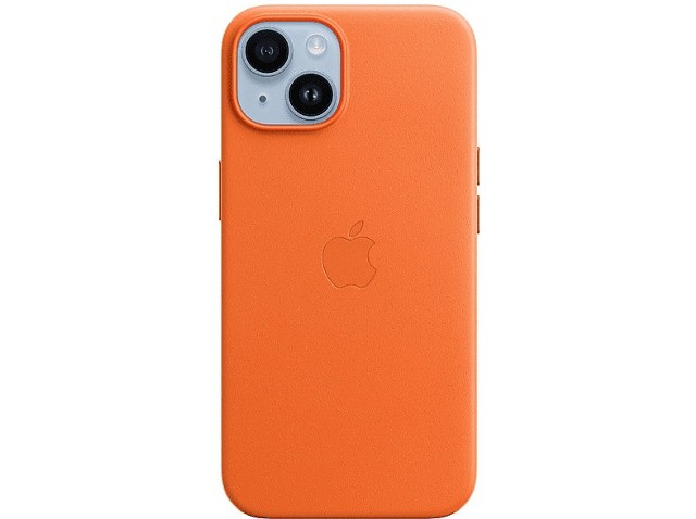 Skórzane etui z MagSafe APPLE do iPhone 14 Pomarańczowy MPP83ZM/A