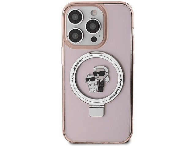 Etui z MagSafe KARL LAGERFELD do iPhone 15 Różowy KLHMP15SHMRSKCP