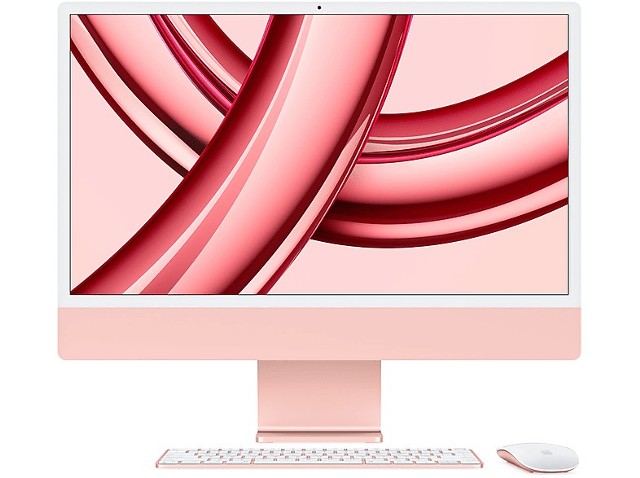 Komputer All-in-One APPLE iMac 24 Retina 4.5K M3/8GB/256GB SSD/8C GPU/macOS Różowy MQRD3ZE/A