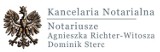 Logo firmy Agnieszka Richter-Witosza, Dominik Sterc Kancelaria notarialna s.c.