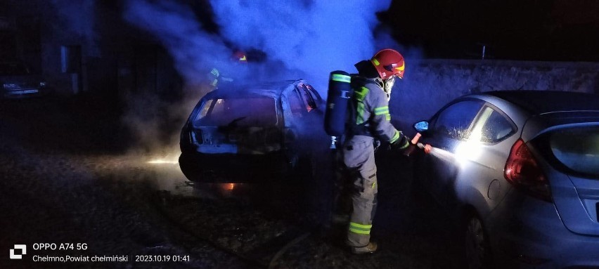 Chełmińscy strażacy dostali dwa sygnały o pożarach...