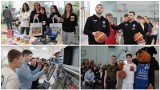 Drzwi Otwarte 2024 Zespołu Szkół Technicznych we Włocławku - trening z koszykarzami Anwilu. Zdjęcia