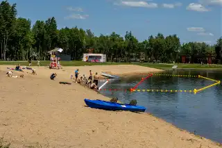 Plaża nad zalewem w Wasilkowie zmieniła się nie do poznania