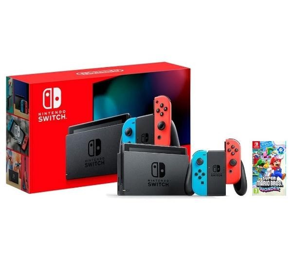 Nintendo Switch Joy-Con v2 (czerwono-niebieski) Nowy Model 2019 NHS002 - Super Mario Bros. Wonder
