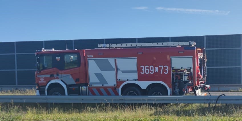 Pożar samochodu osobowego marki Renault Scenic w gminie...