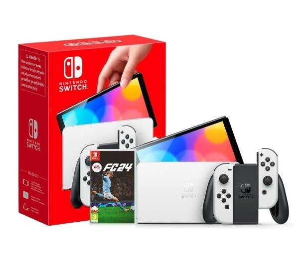Nintendo Switch OLED -biały - gra EA SPORTS FC 24