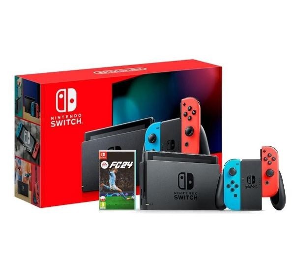 Nintendo Switch Joy-Con v2 - czerwono-niebieski - gra EA SPORTS FC 24
