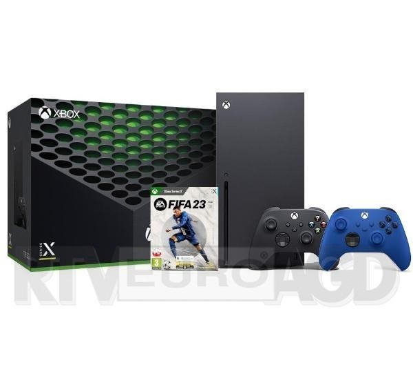 Xbox Series X + FIFA 23 + dodatkowy pad (niebieski)