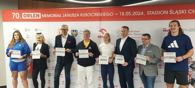 Na Stadionie Śląskim odbyła się konferencja prasowa przed70. Orlen Memoriałem Janusza Kusocińskiego.