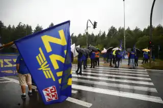 Protest maszynistów w Podlaskiem