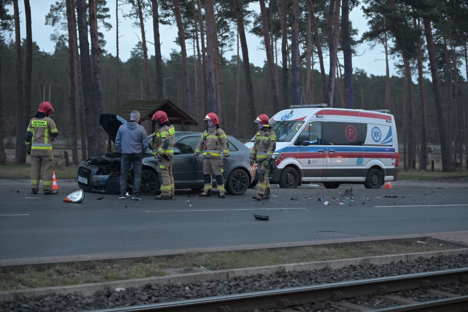 Na ul. Chełmińskiej w Grudziądzu zderzyły się dwa samochody....