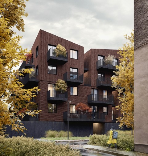 Habitat 19 – pierwszy taki eko budynek w Polsce. Drewniany apartamentowiec zachwyca