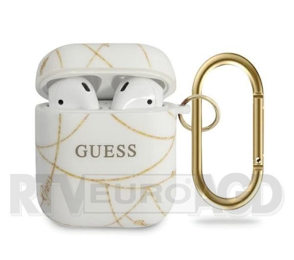 Guess GUACA2TPUCHWH Etui Gold Chain Collection AirPods (biały)