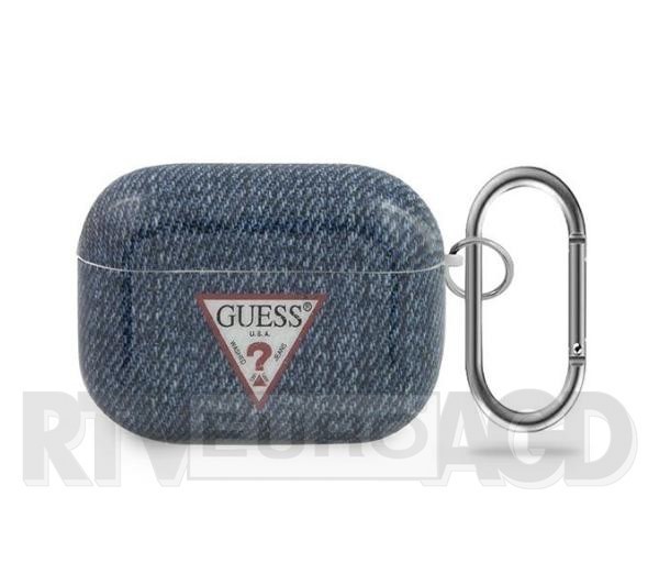 Guess GUACAPTPUJULDB Etui Jeans Collection AirPods Pro (granatowy)