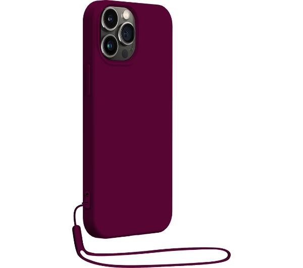 BigBen Silicone Case z paskiem do iPhone 14 Pro Max (fioletowy)