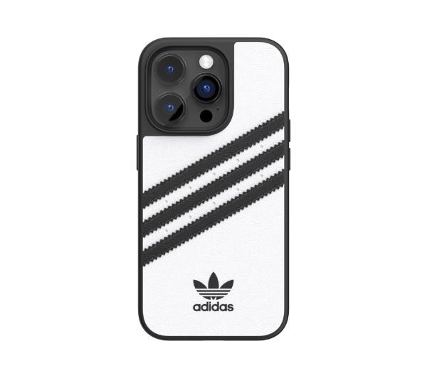Adidas Snap case z 3 paskami do iPhone 14 Pro (biały)
