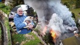 "Całe moje życie zamieniło się w popiół". Życiowy koszmar seniora ze spalonego domu na ogródkach działkowych w Poznaniu 