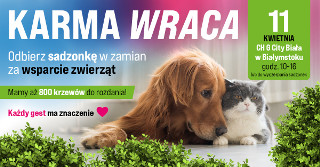 Karma Wraca. Wesprzyj zwierzęta i odbierz sadzonki krzewów
