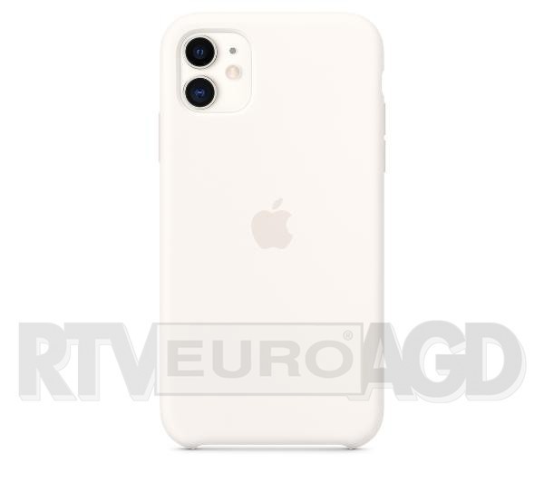 Apple Silicone Case iPhone 11 MWVX2ZM/A (biały)